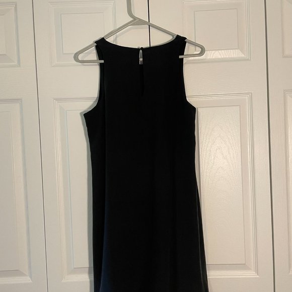 100% Silk Cynthia Rowley Black Shift Mini Dress - Picture 3 of 4